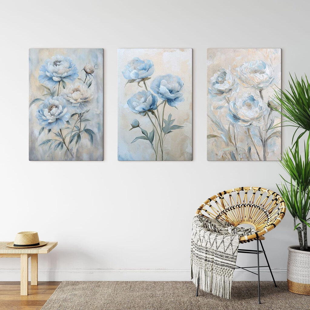 Verfijnde bloemen in zachte tinten — interieur 1