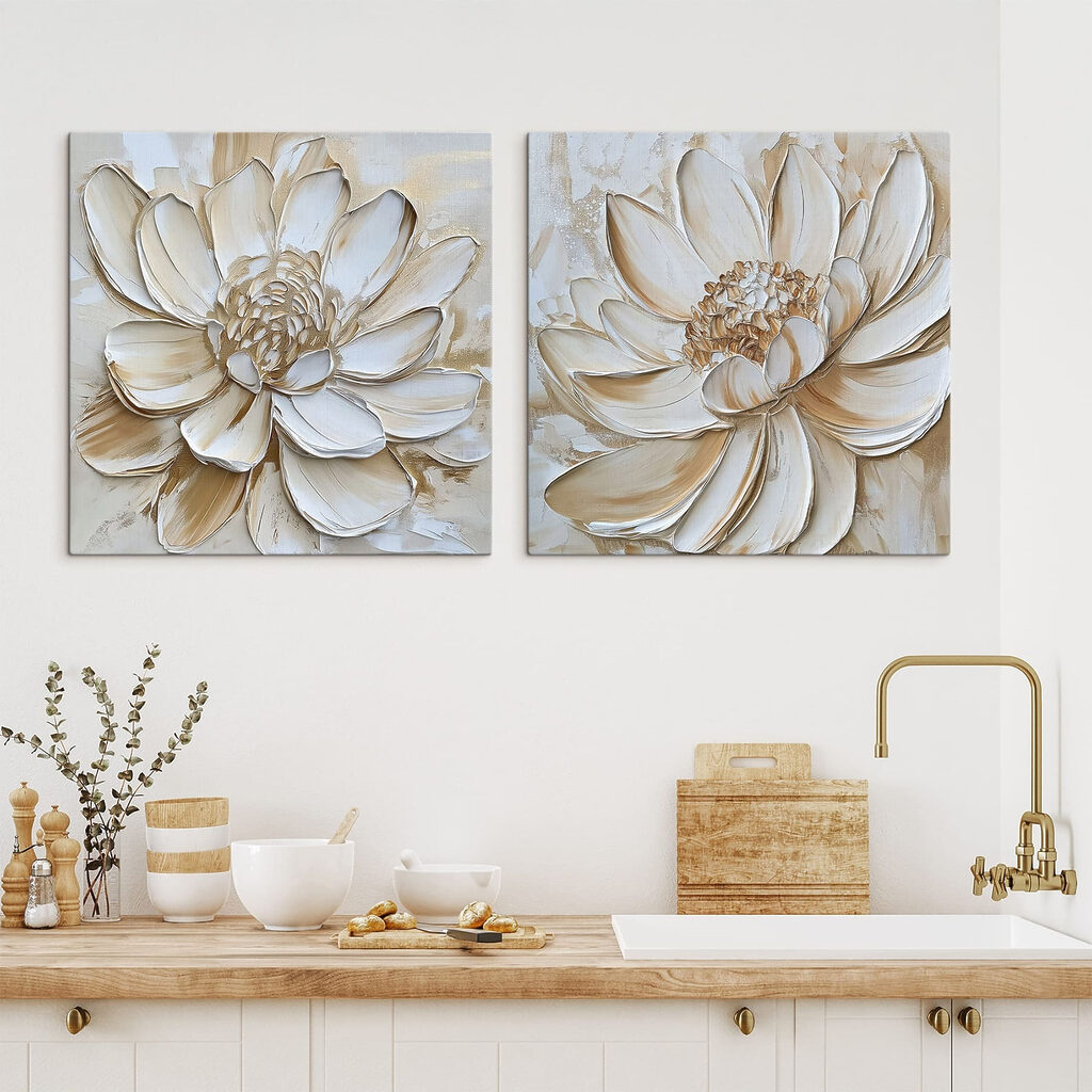Rustige bloemen in zachte tinten — interieur 2
