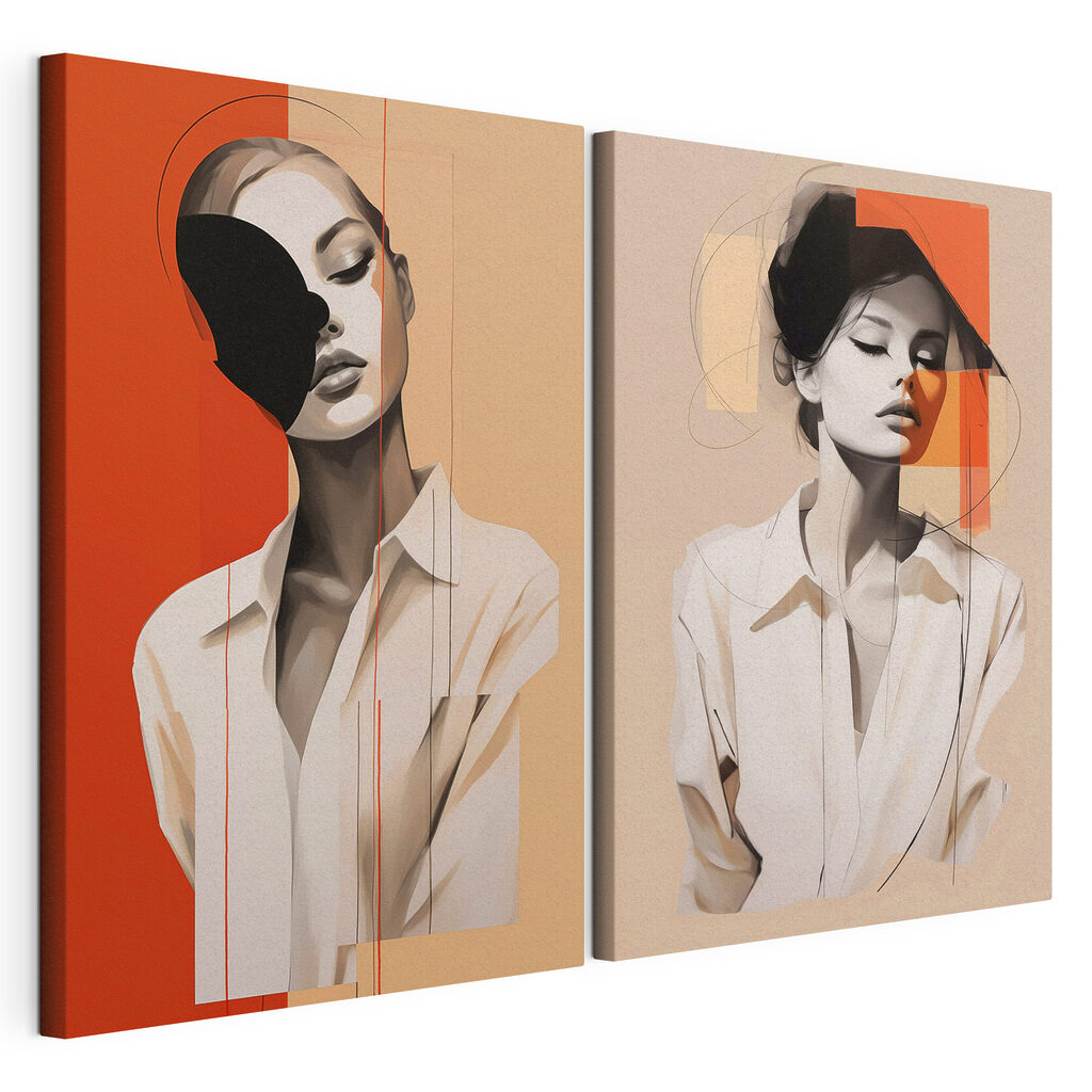 - Betoverende abstracte interpretaties van portretten — productweergave