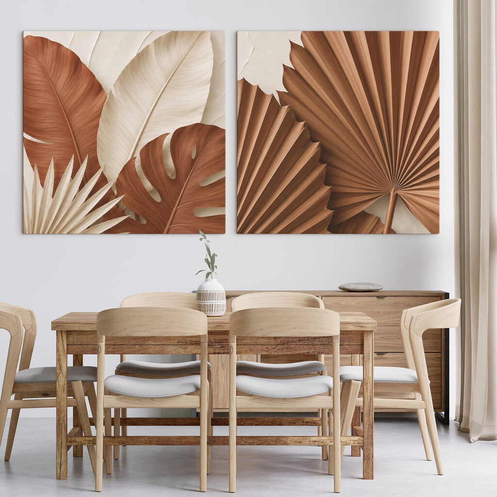 Elegante bladmotieven, geïnspireerd door de natuur — interieur 2