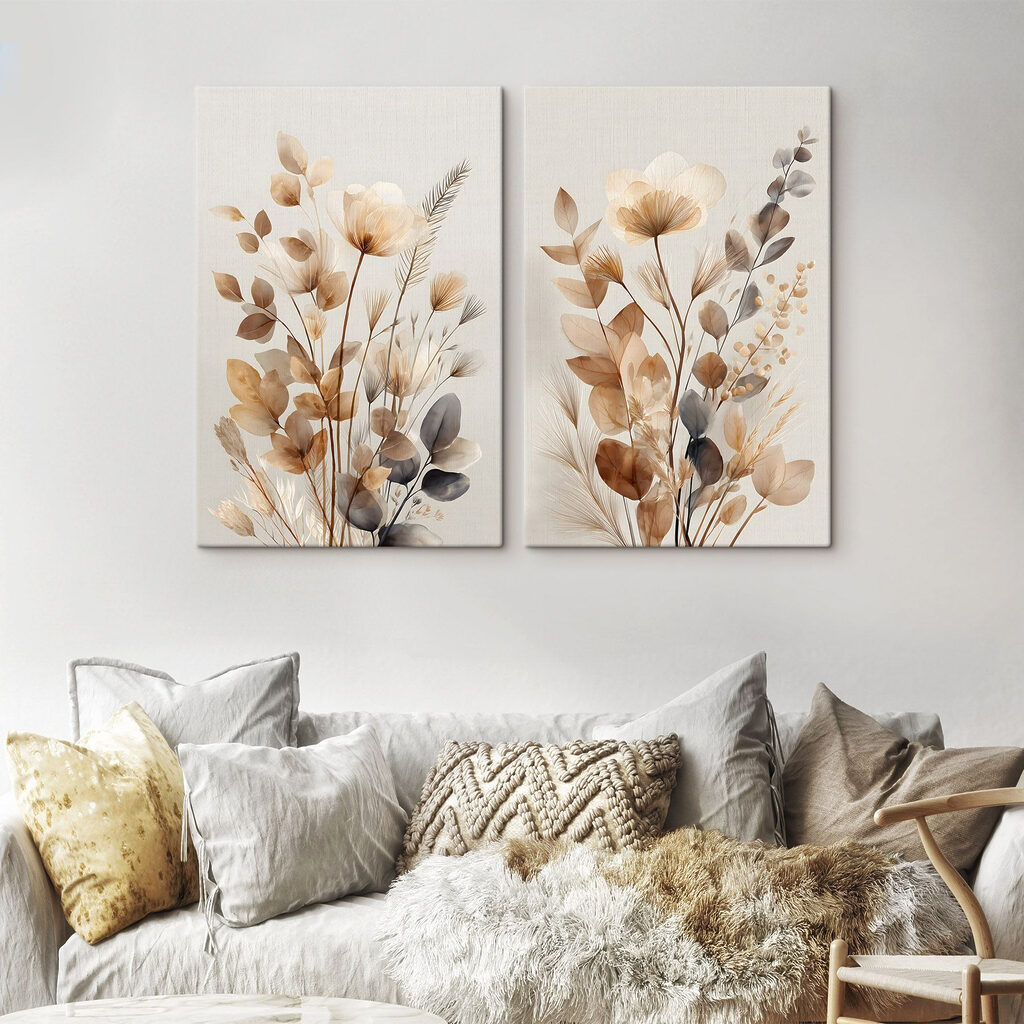 Elegante bloemschikking in zachte tinten — interieur 2
