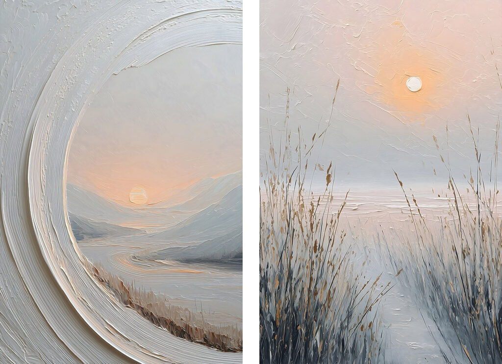 Landschapsschilderij — volledig ontwerp