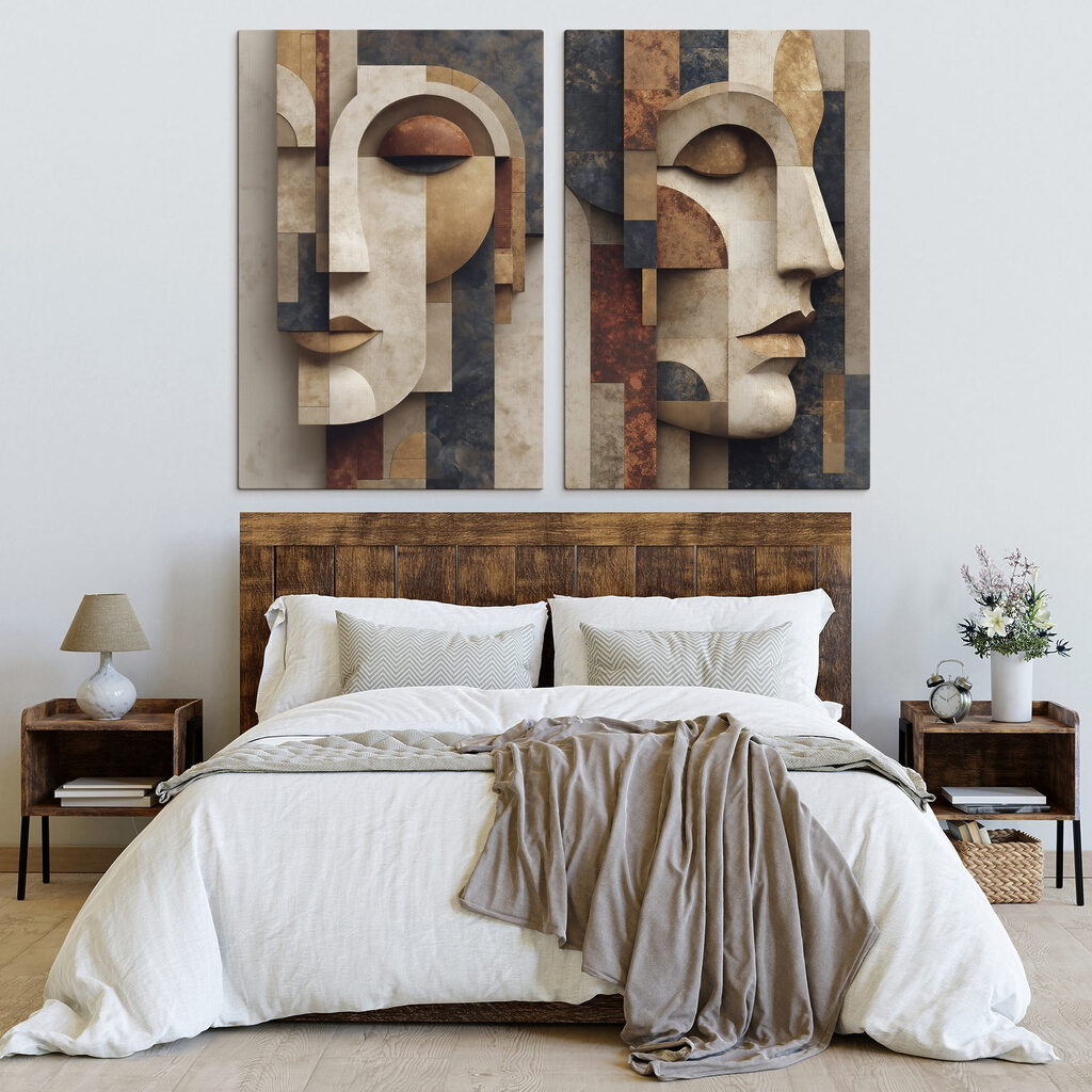 Collage van een gezicht — interieur 2
