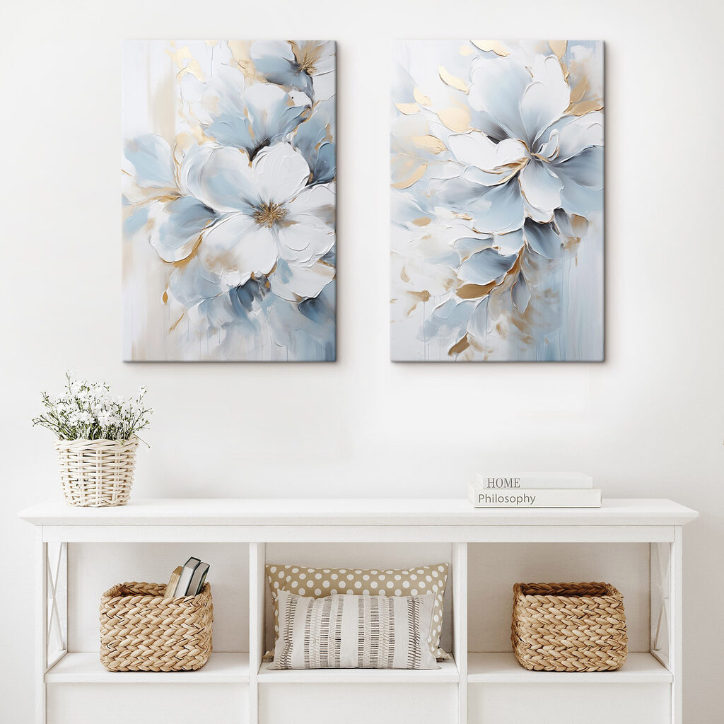 Verfijnde bloemen in zachte tinten — interieur 2