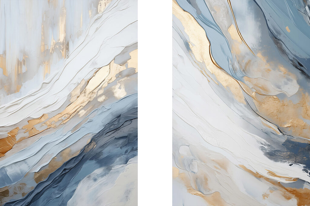 Schilderij van een berg — volledig ontwerp