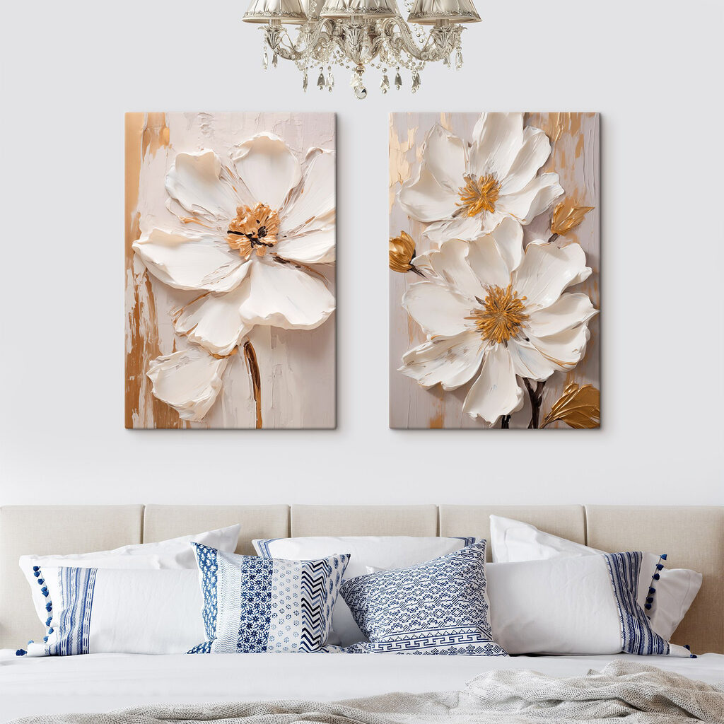Verfijnde bloemen in zachte tinten — interieur 2