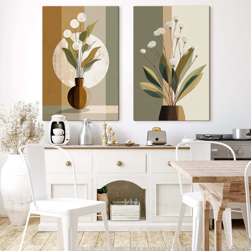 Schilderij van bloemen in een vaas — interieur 2