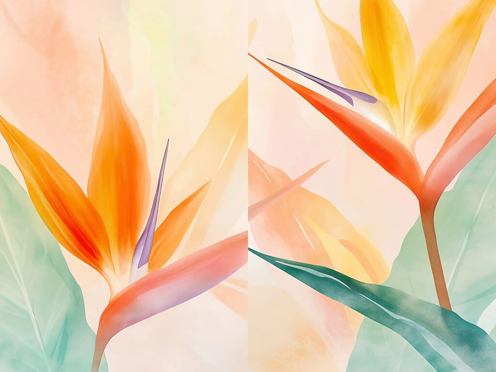 Bloemencollage — volledig ontwerp