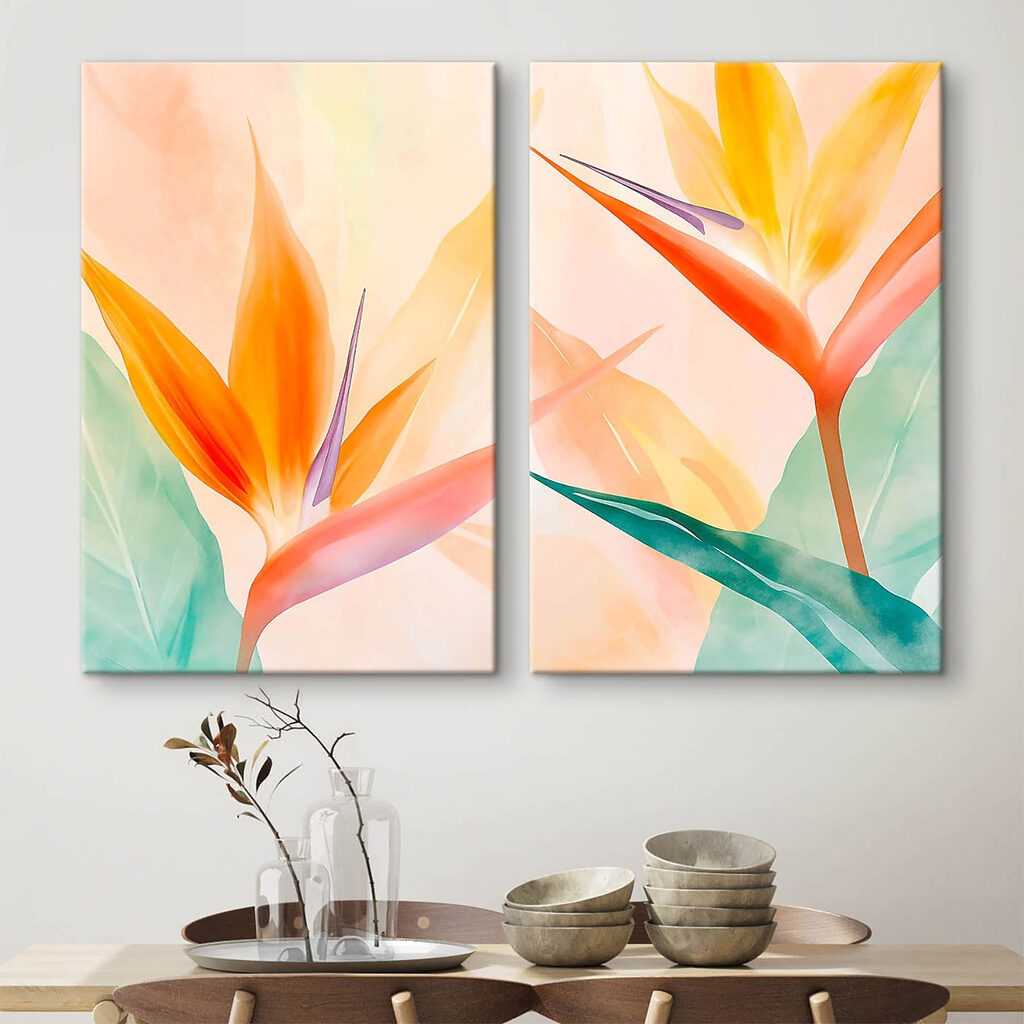 Bloemencollage — interieur 1