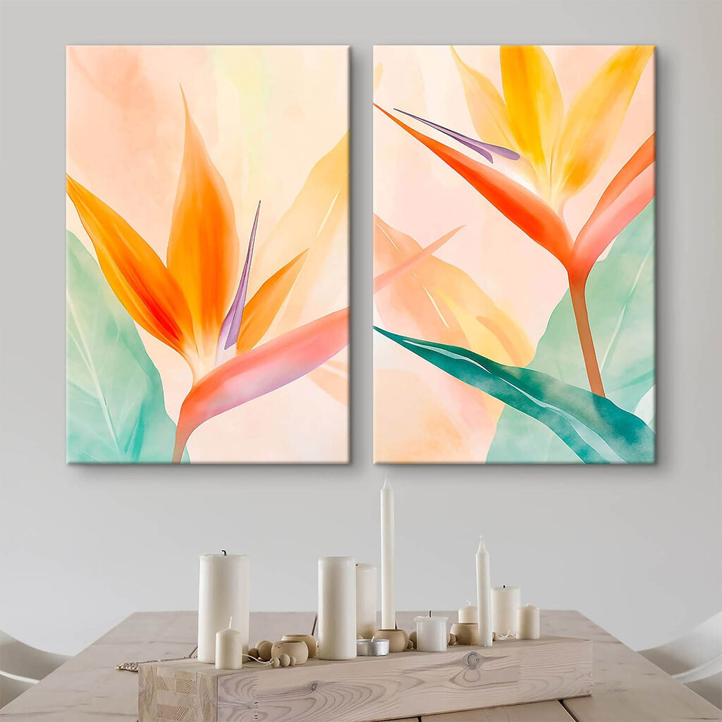 Bloemencollage — interieur 2