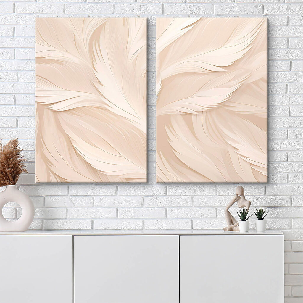 Wit verenpatroon op een witte achtergrond — interieur 2