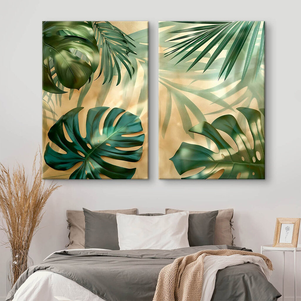 Collage van verschillende soorten bladeren — interieur 2