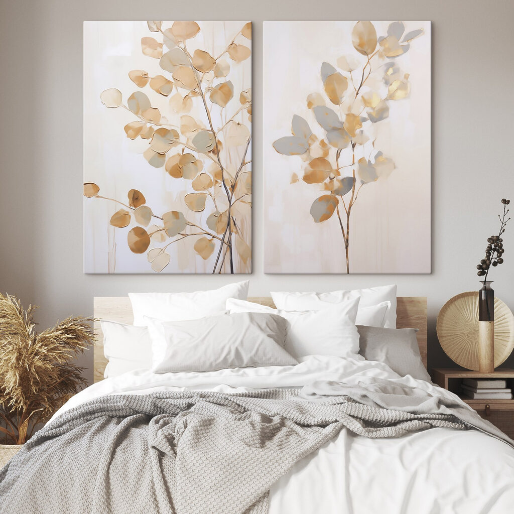 Schilderij van een boom met bladeren — interieur 2