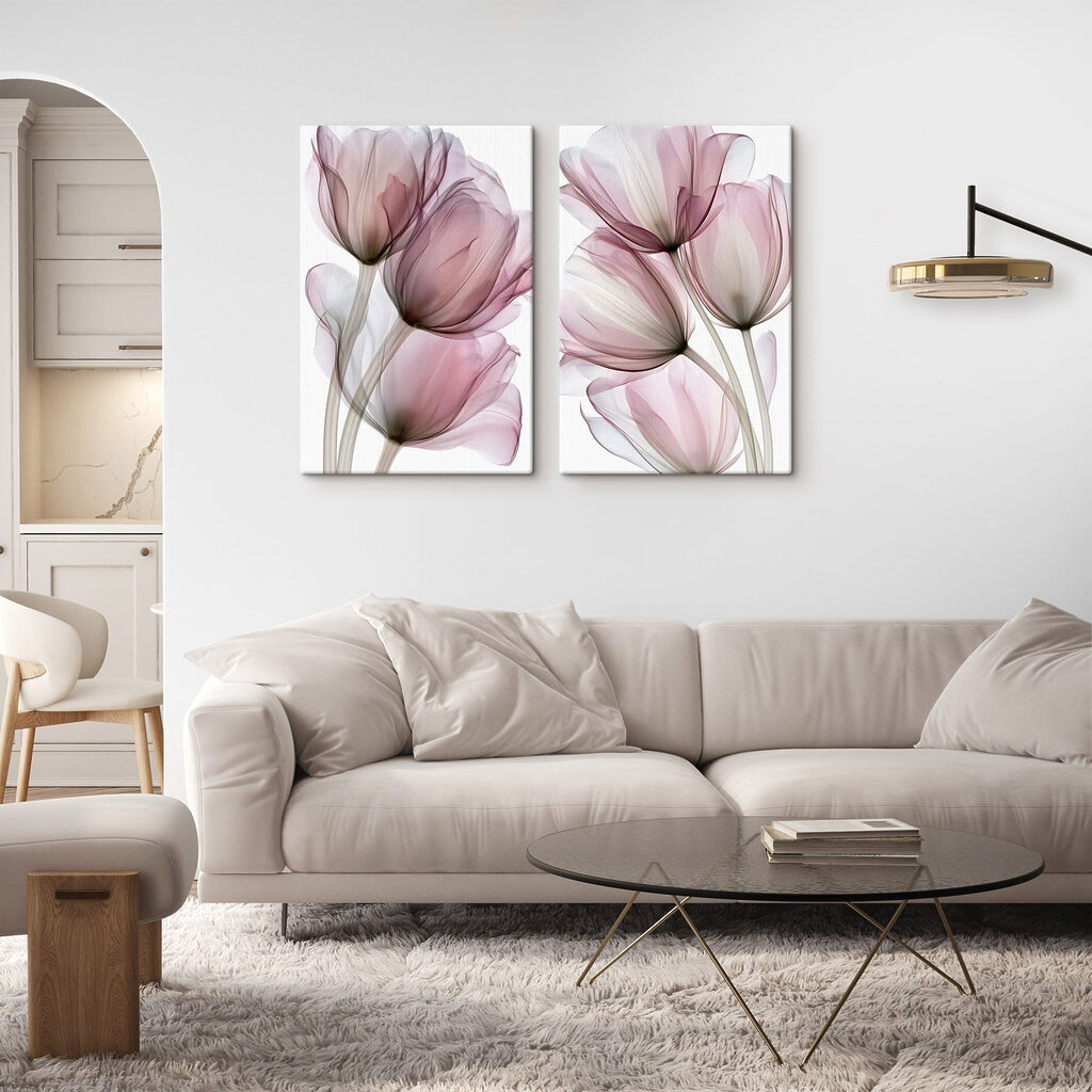 Fijne bloemblaadjes in zachte tinten — interieur 2