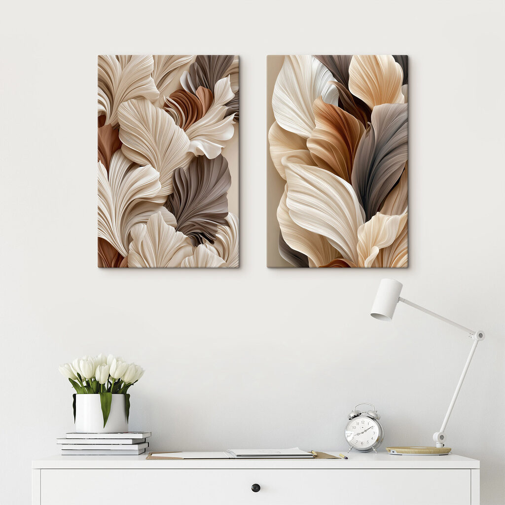 Natuurlijke elegantie in zachte tinten in een interieur