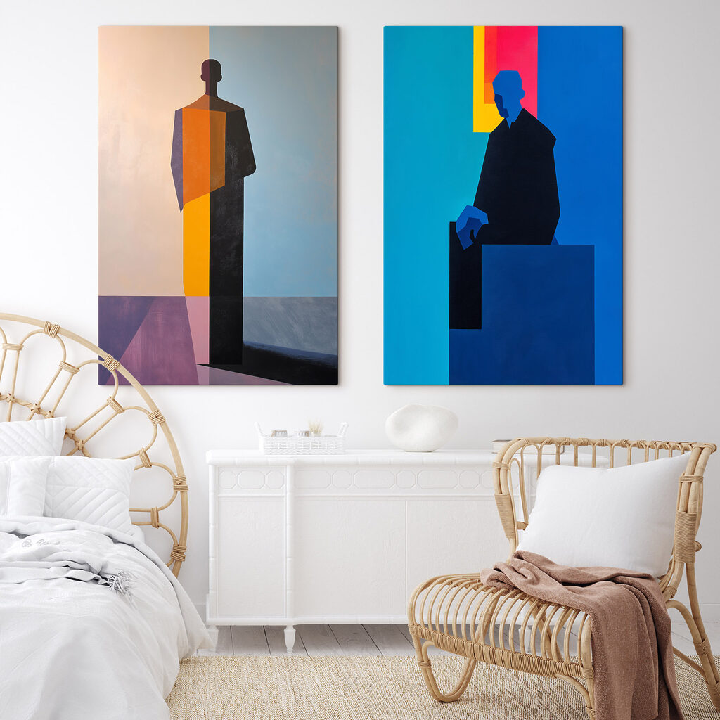 Schilderij van een man en een man — interieur 2