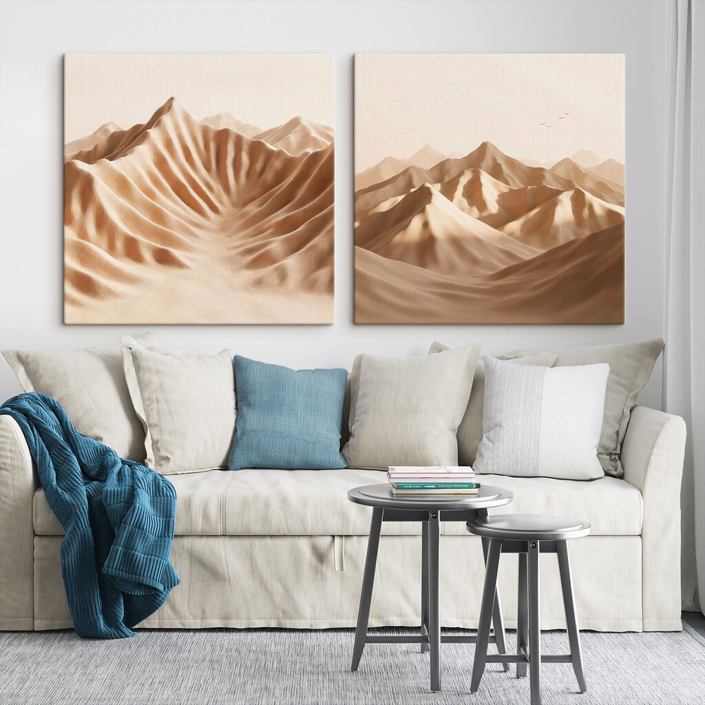Bergketen met zand — interieur 1