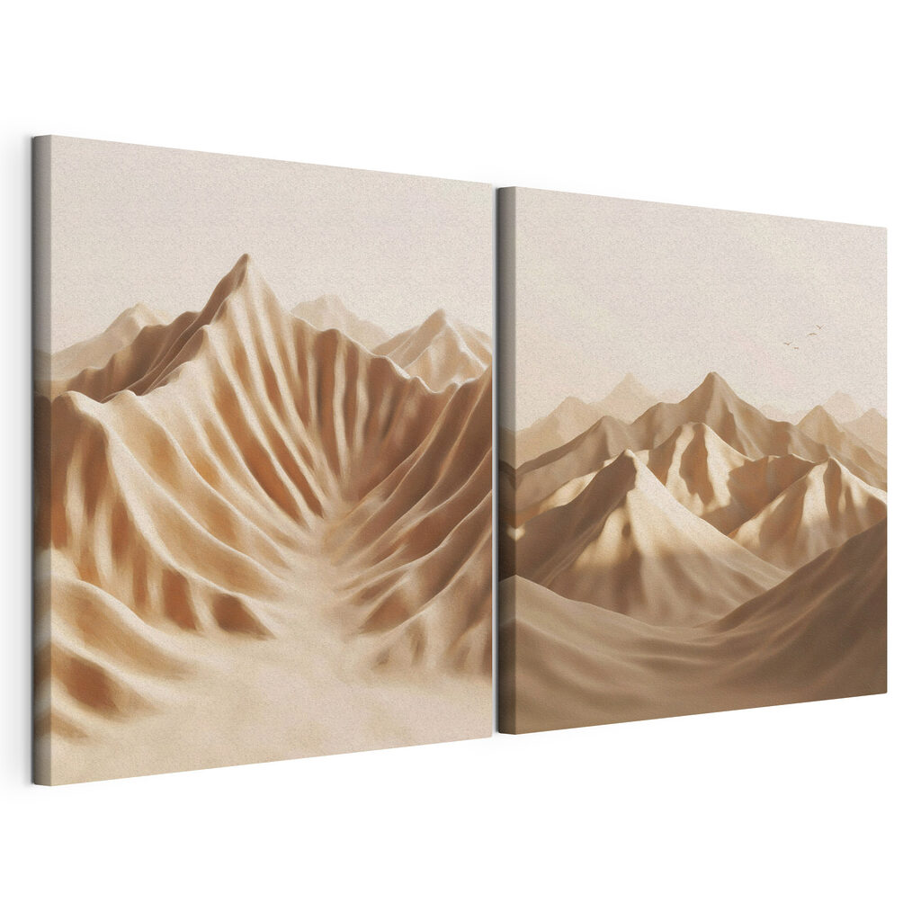 Bergketen met zand — productweergave