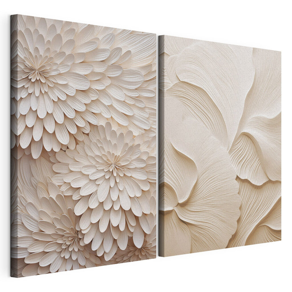 Collage van witte bloemen — productweergave