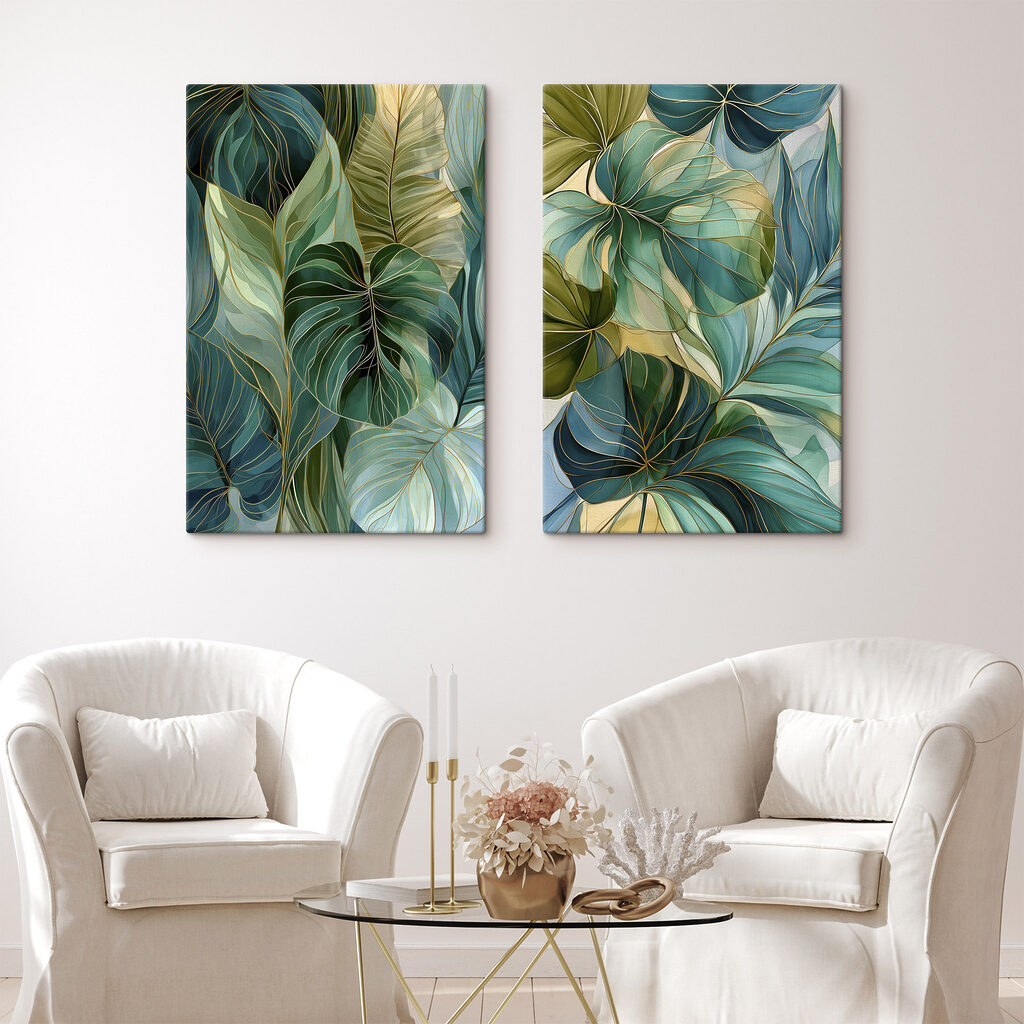 Collage van bladeren — interieur 2
