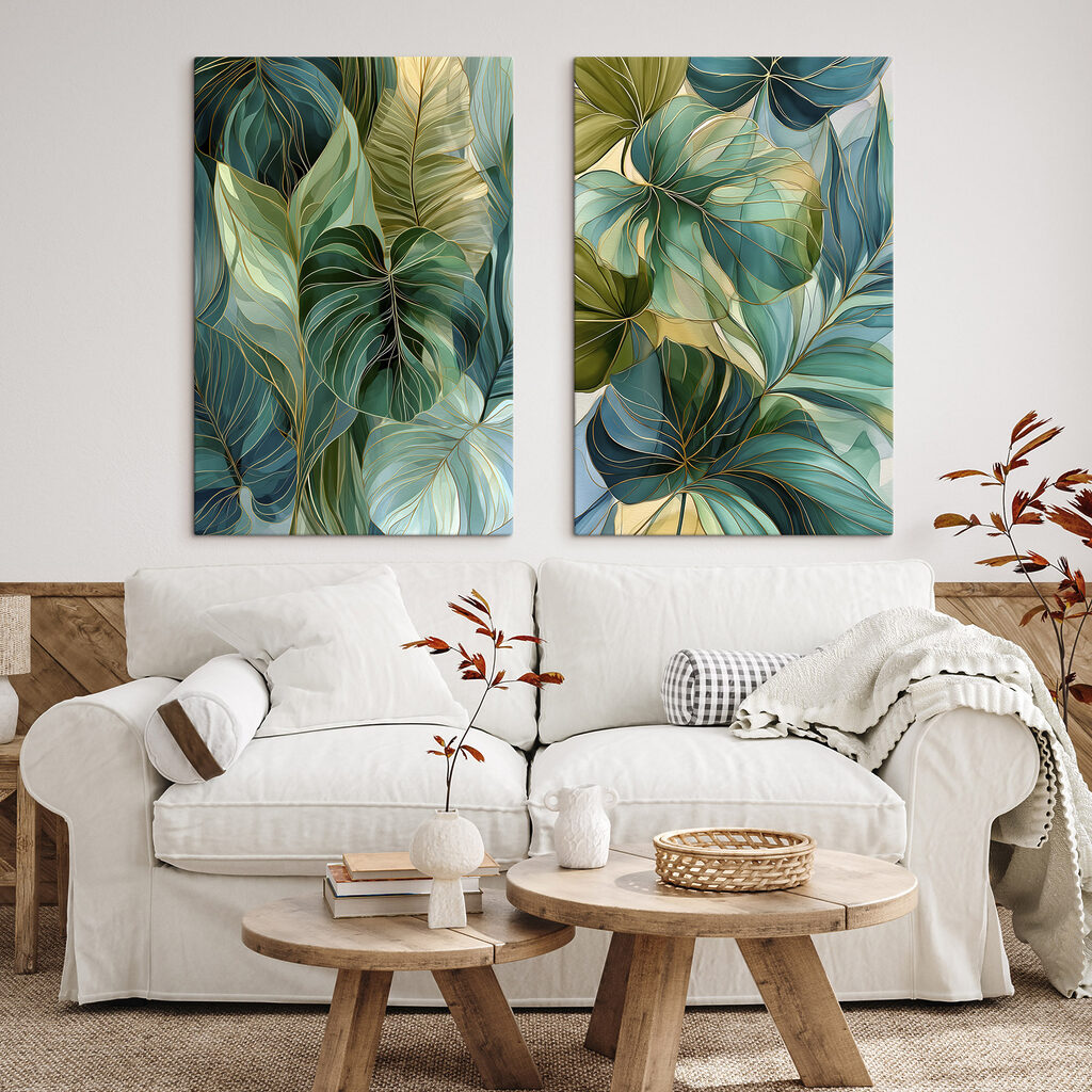 Collage van bladeren — interieur 1