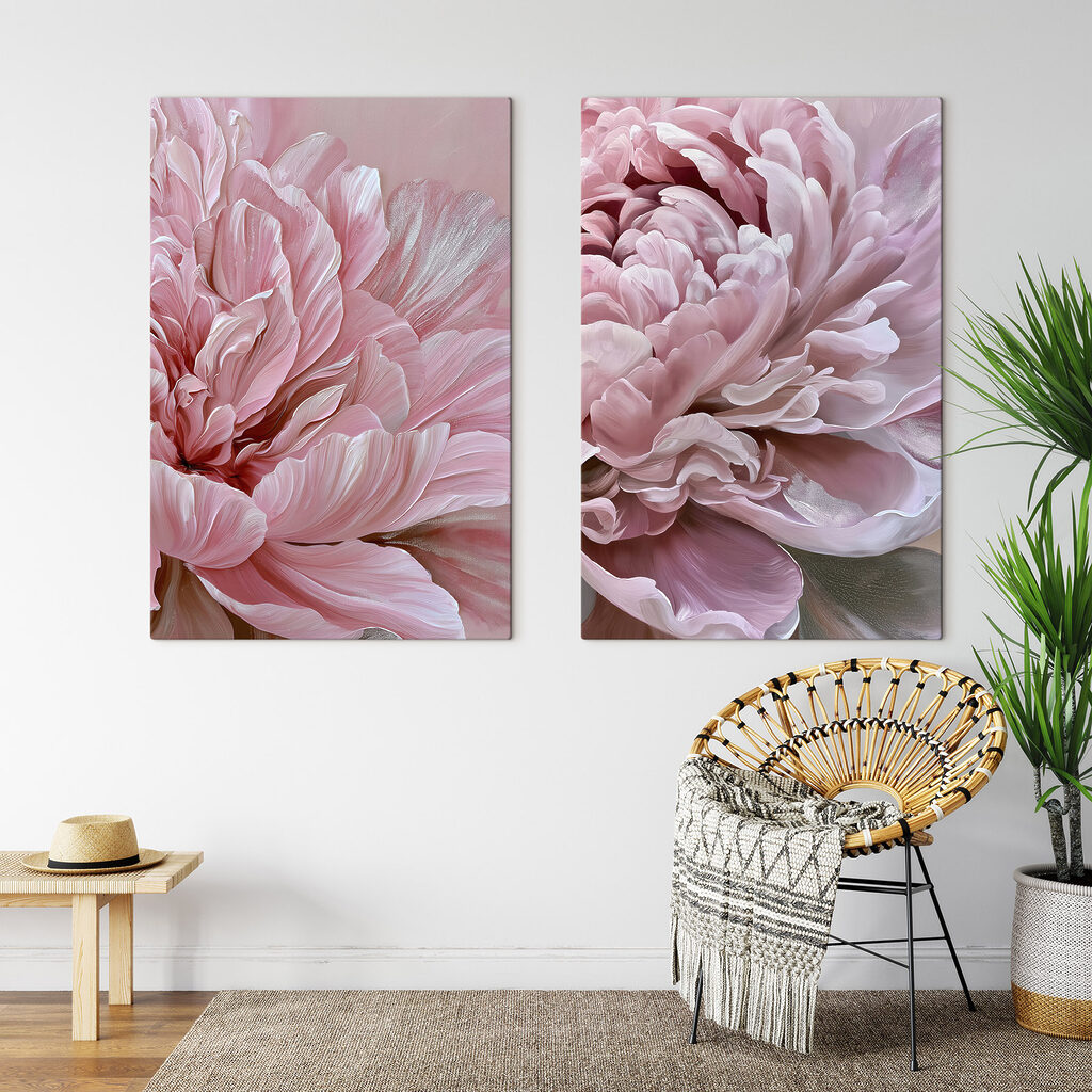 Zachte bloemblaadjes in delicate roze tinten — interieur 2