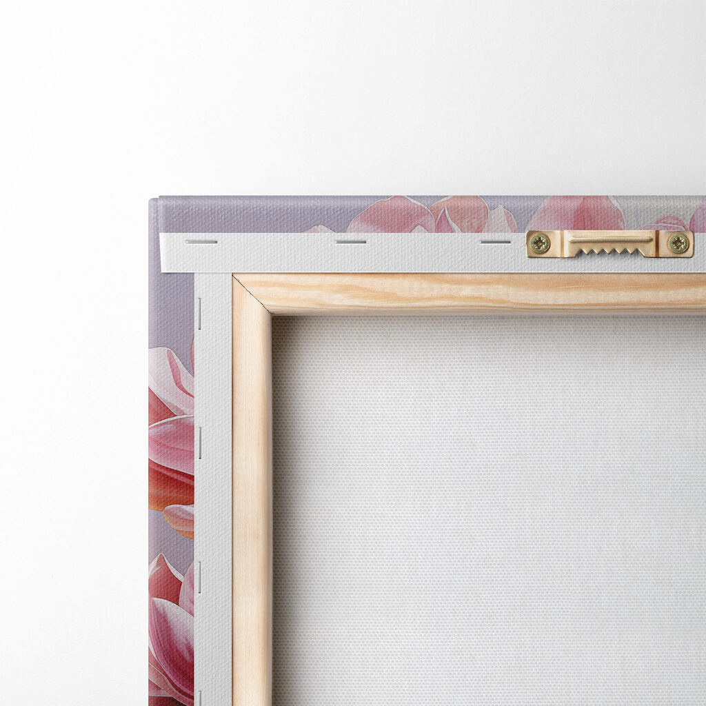 Elegante bloesems in zachte tinten — achterkant