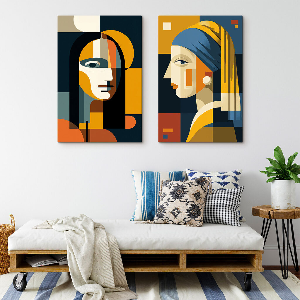 Een paar gezichten van vrouwen — interieur 2