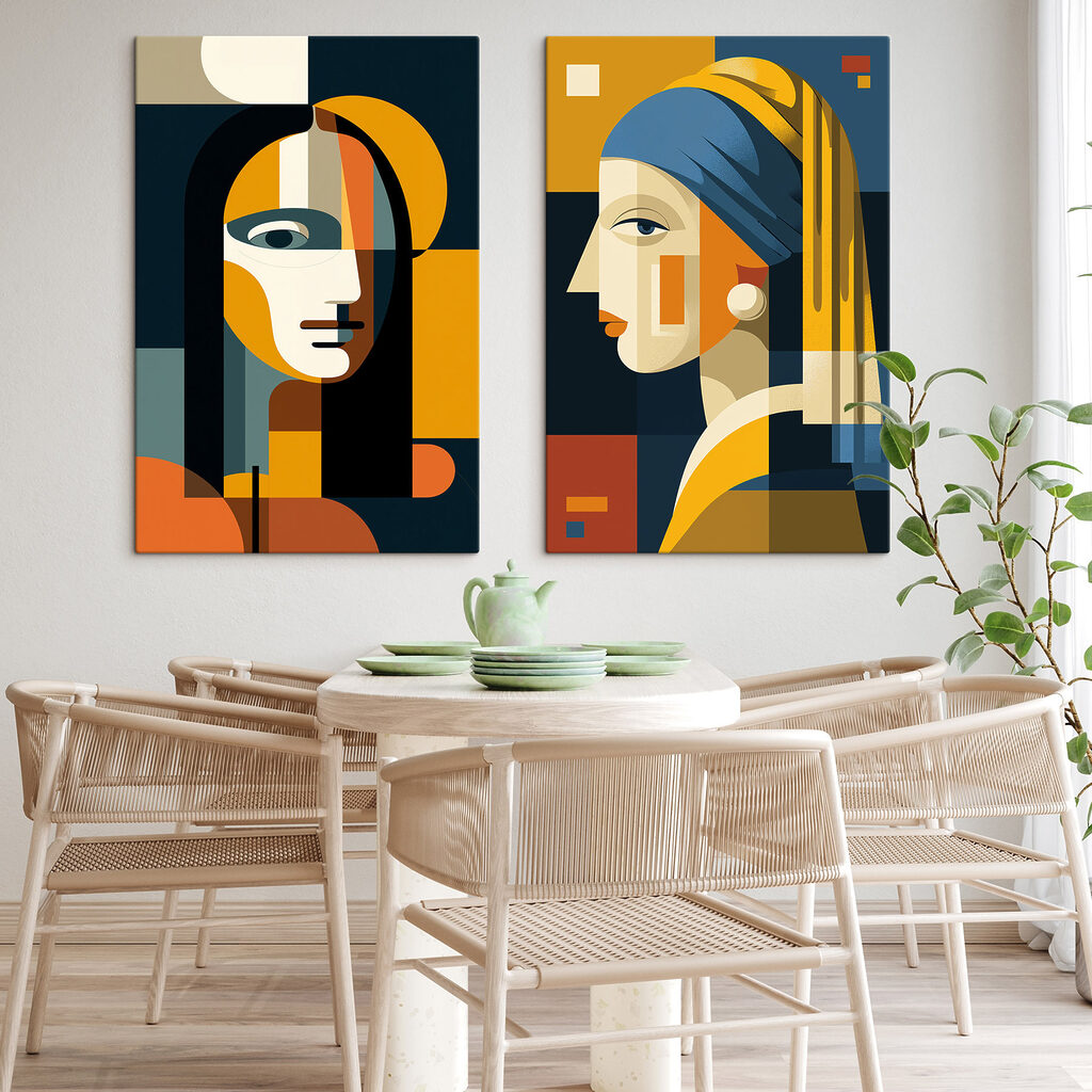 Een paar gezichten van vrouwen — interieur 1