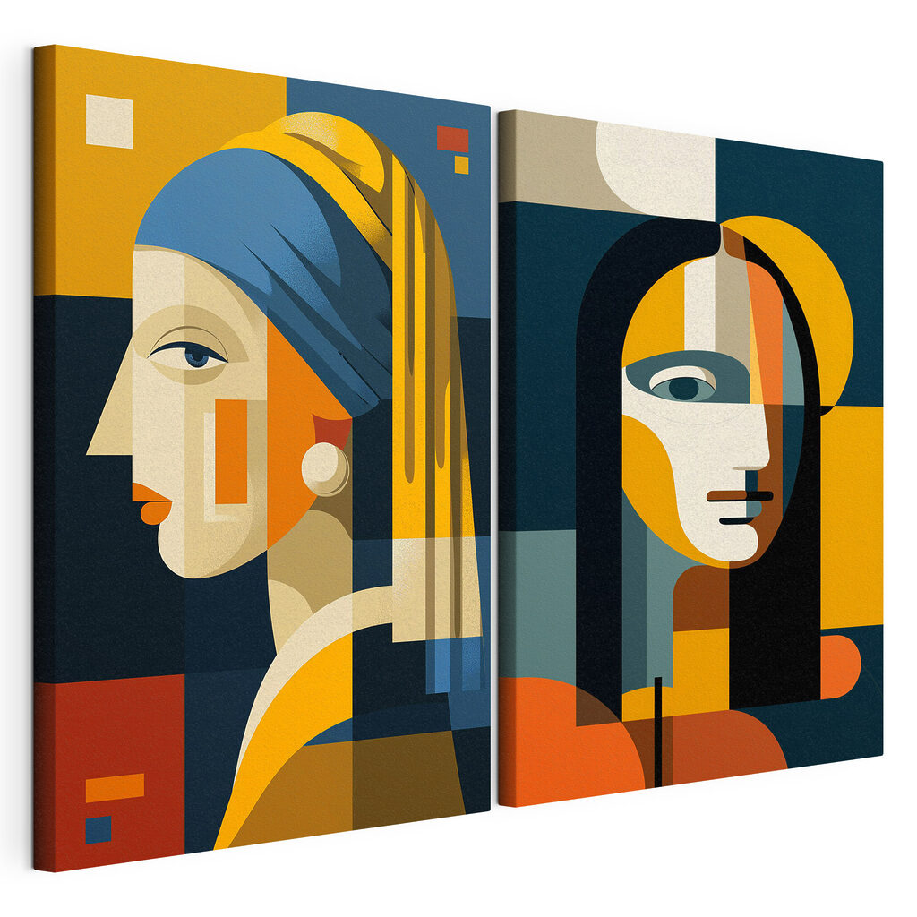 Een paar gezichten van vrouwen — productweergave