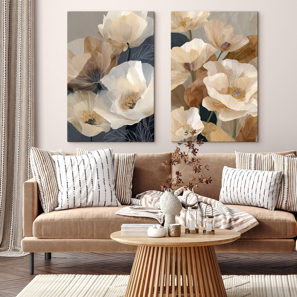 Bloemencollage — interieur 1