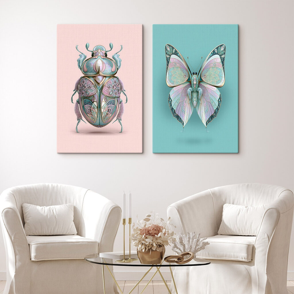 Kleurrijke insecten met een artistieke uitstraling — interieur 2