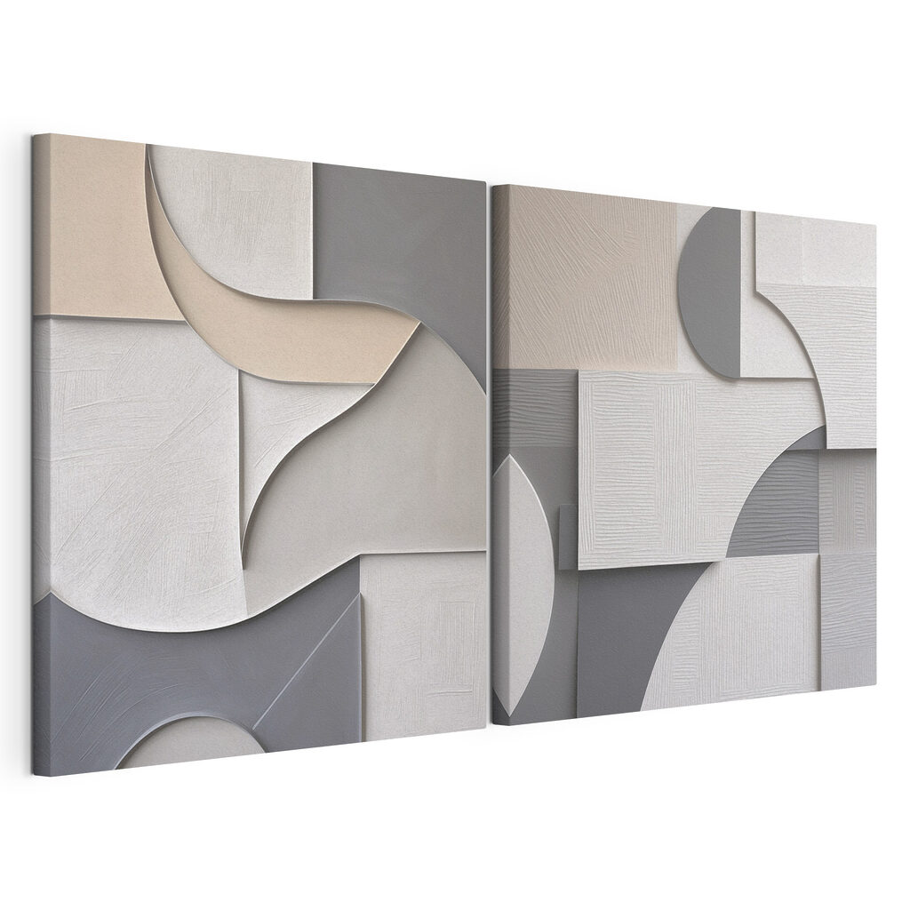 Abstracte vormen in rustgevende kleuren — productweergave