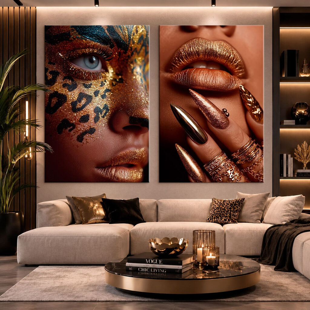Glamoureuze details in opvallende kleuren — interieur 1