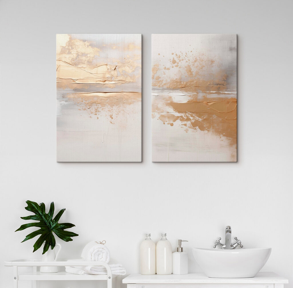 Fijne krullen in zachte tinten in een interieur