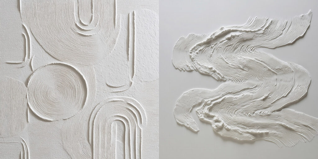Witte groeven en verfsporen — volledig ontwerp