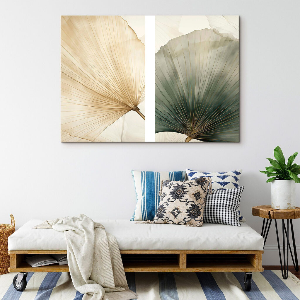 Fijne blaadjes in zachte tinten — interieur 2