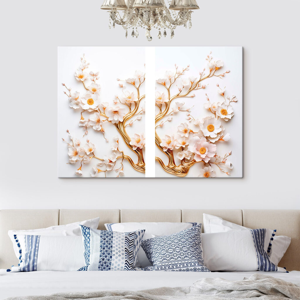 Speelse bloesems in verfijnd vakmanschap — interieur 1