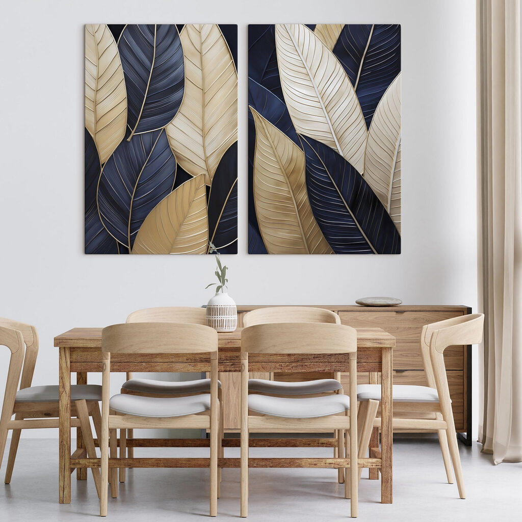 Elegante bladeren in subtiele tinten — interieur 2