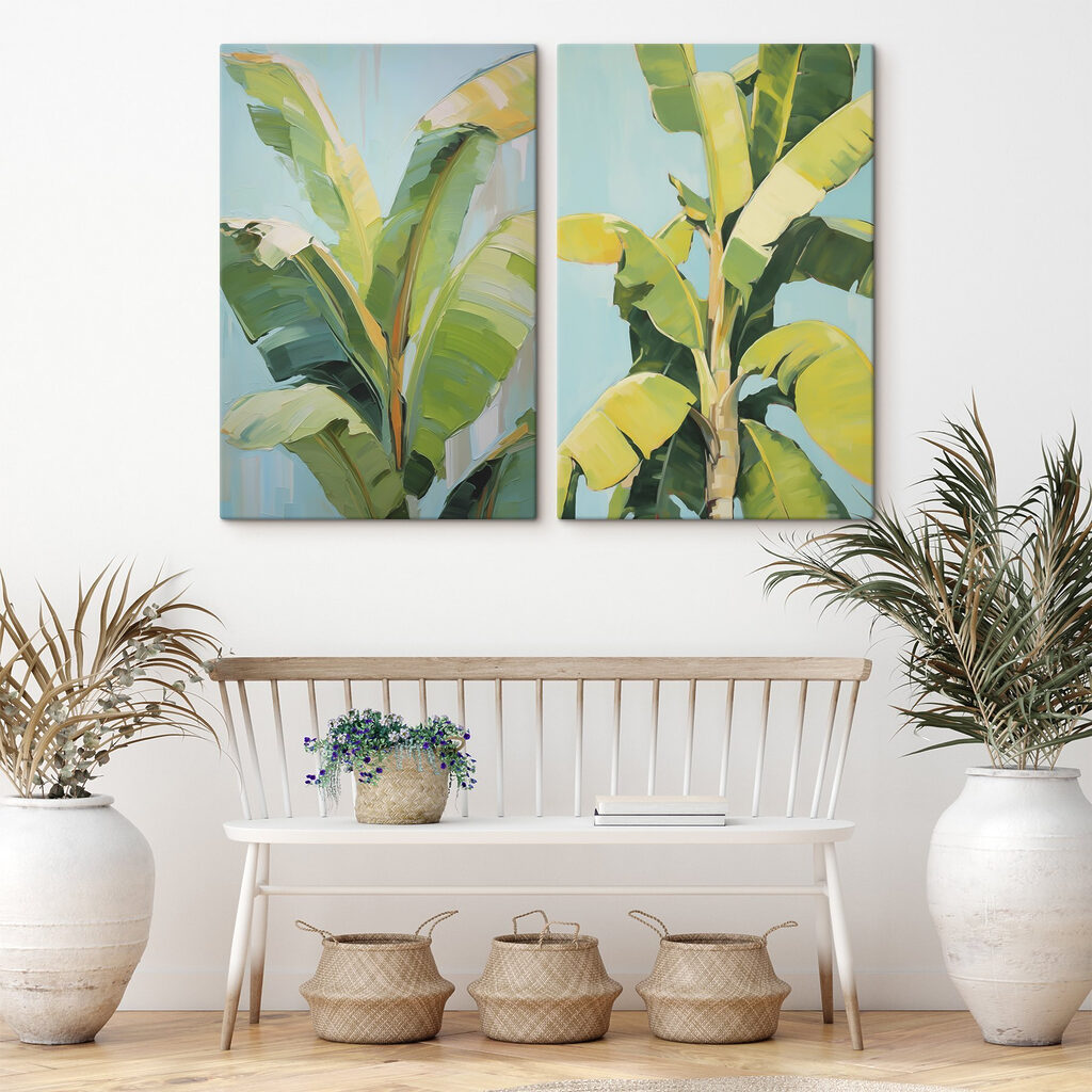 Schilderij van een bananenboom — interieur 2