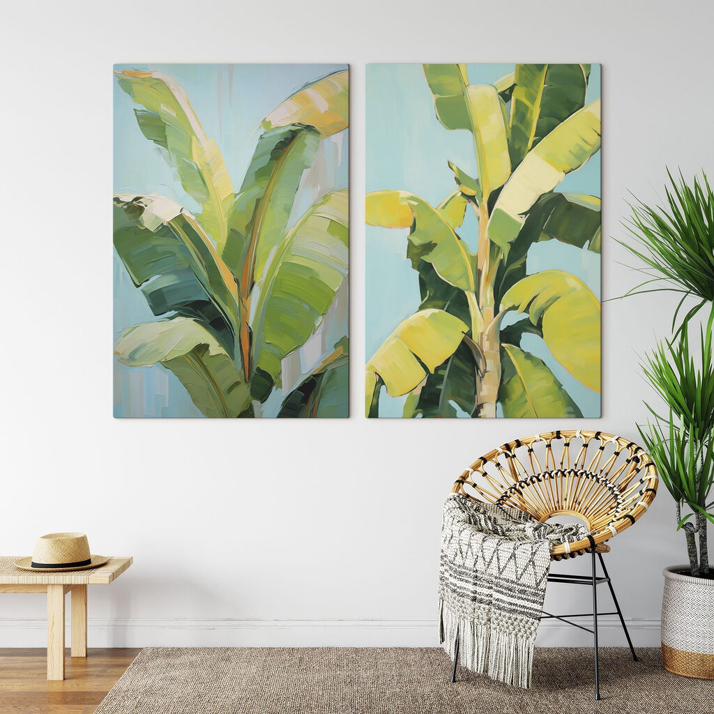Schilderij van een bananenboom — interieur 1