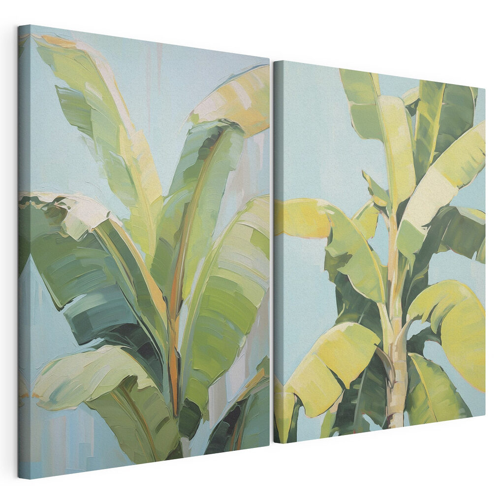 Schilderij van een bananenboom — productweergave