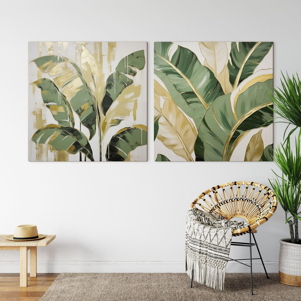 Schilderij van een plant — interieur 1