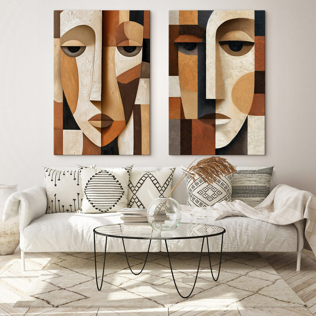Collage van gezichten — interieur 1