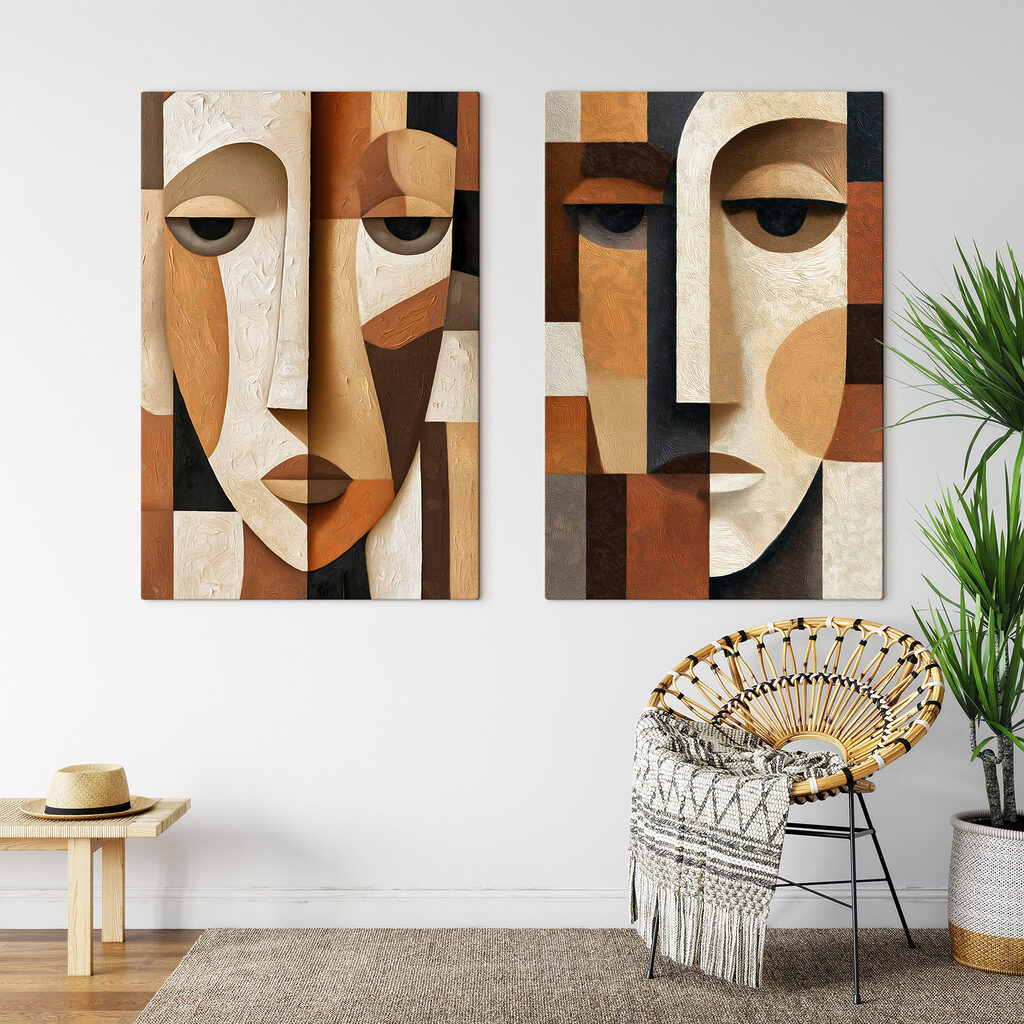 Collage van gezichten — interieur 2