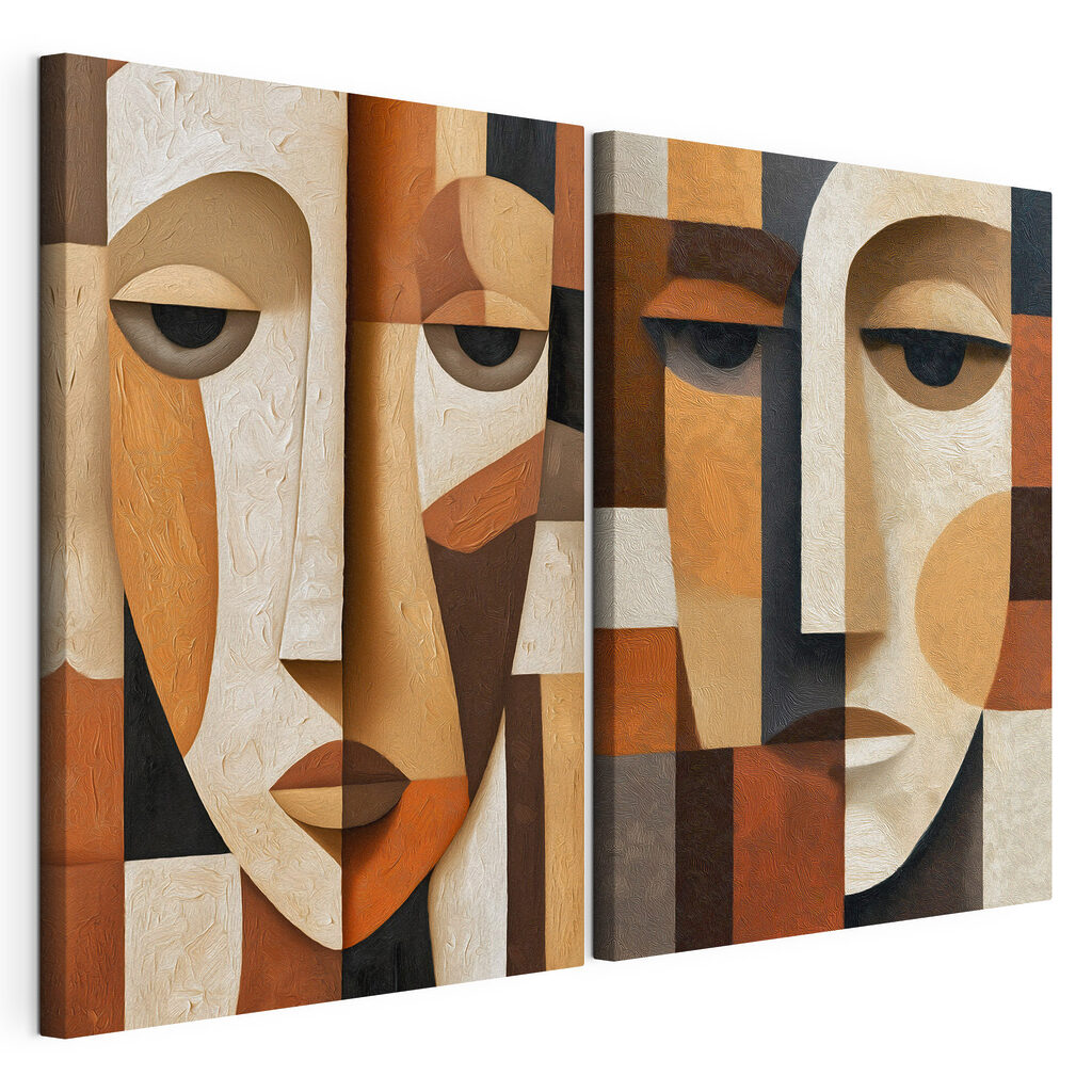 Collage van gezichten — productweergave