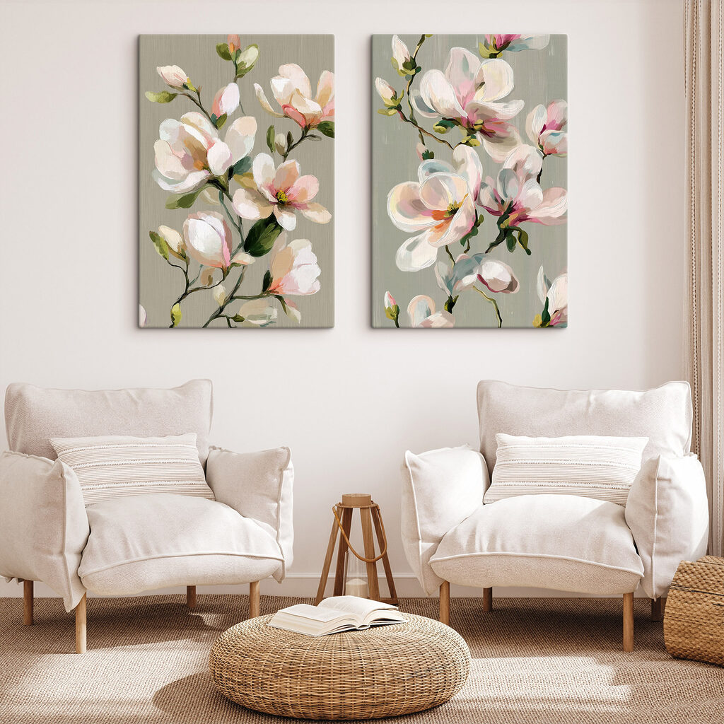 Verfijnde bloemen in zachte tinten — interieur 2