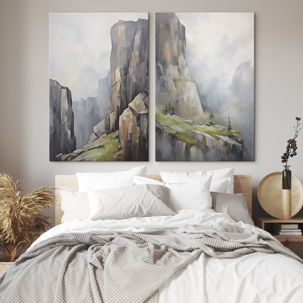 Schilderij van een berg — interieur 1