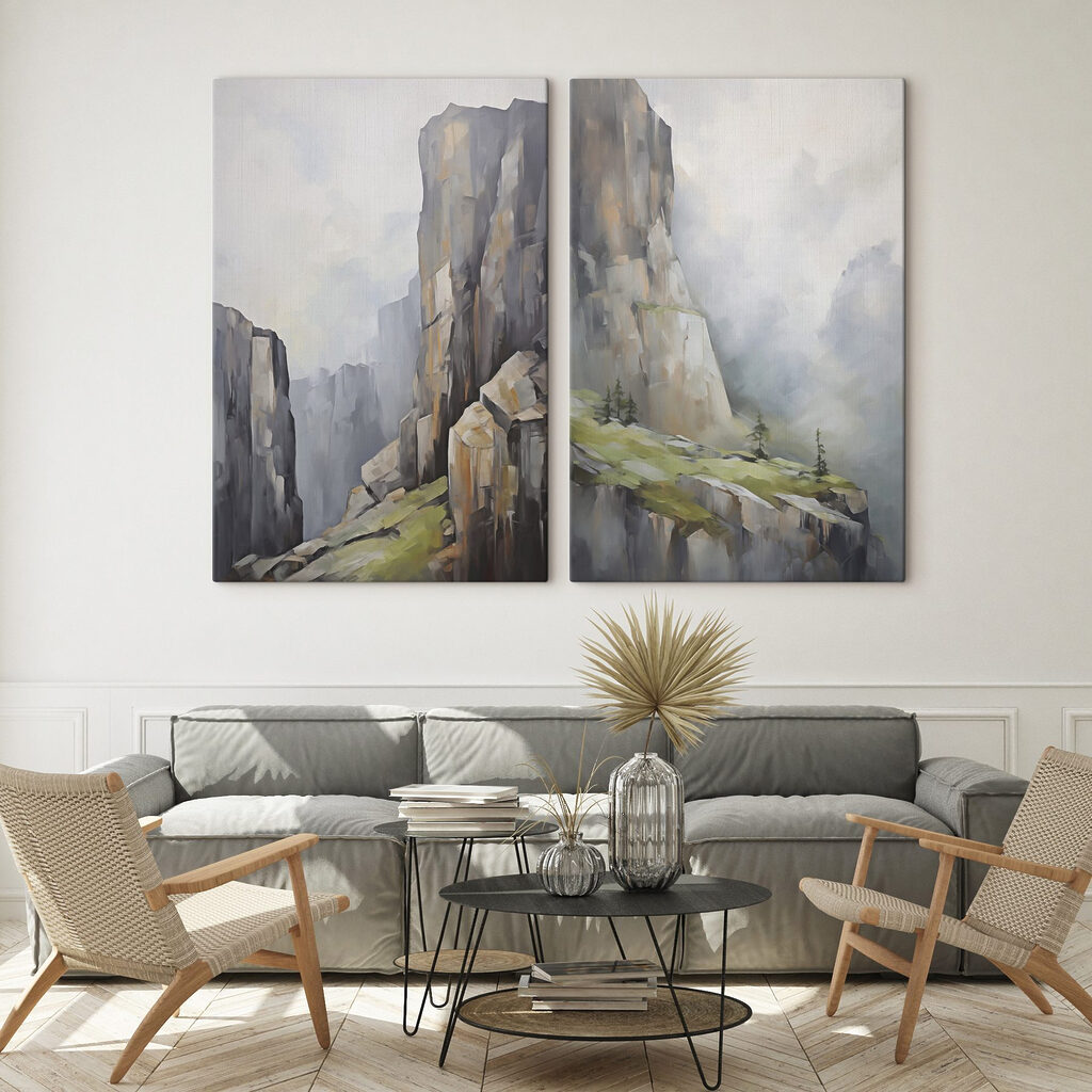 Schilderij van een berg — interieur 2