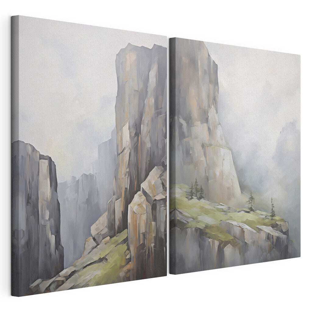 Schilderij van een berg — productweergave